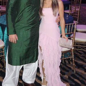 Oh Polly Ruffled Pink Dress